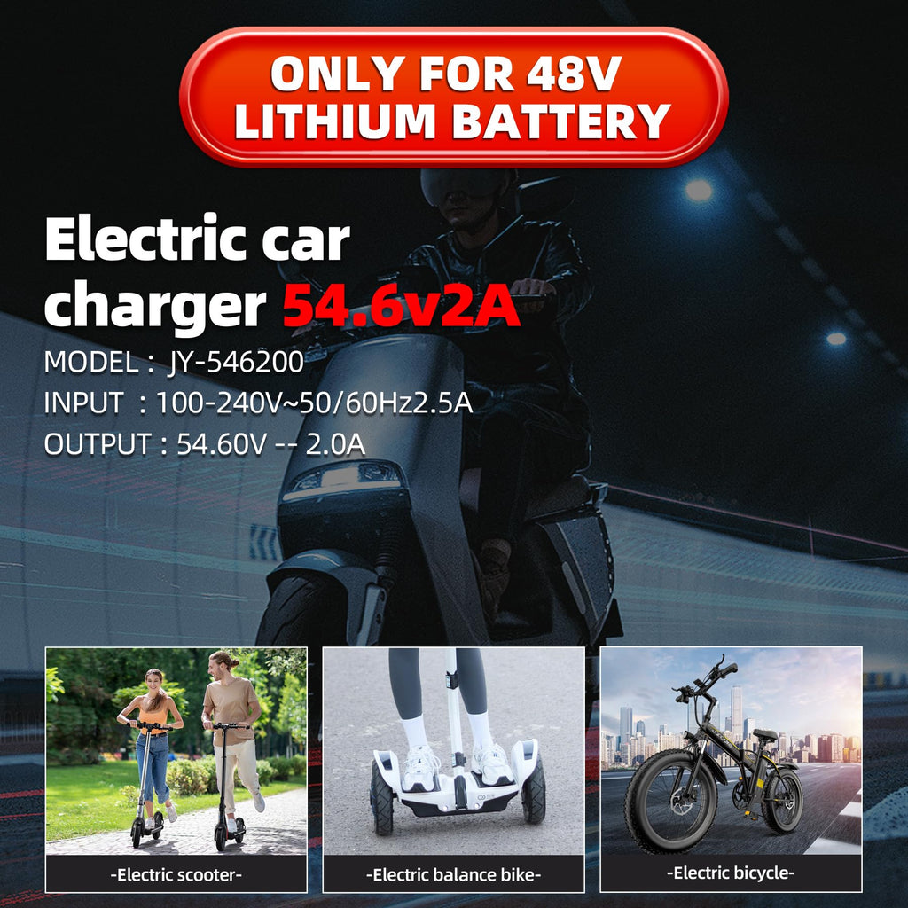54.6V 2A Electric Bike Charger O9201