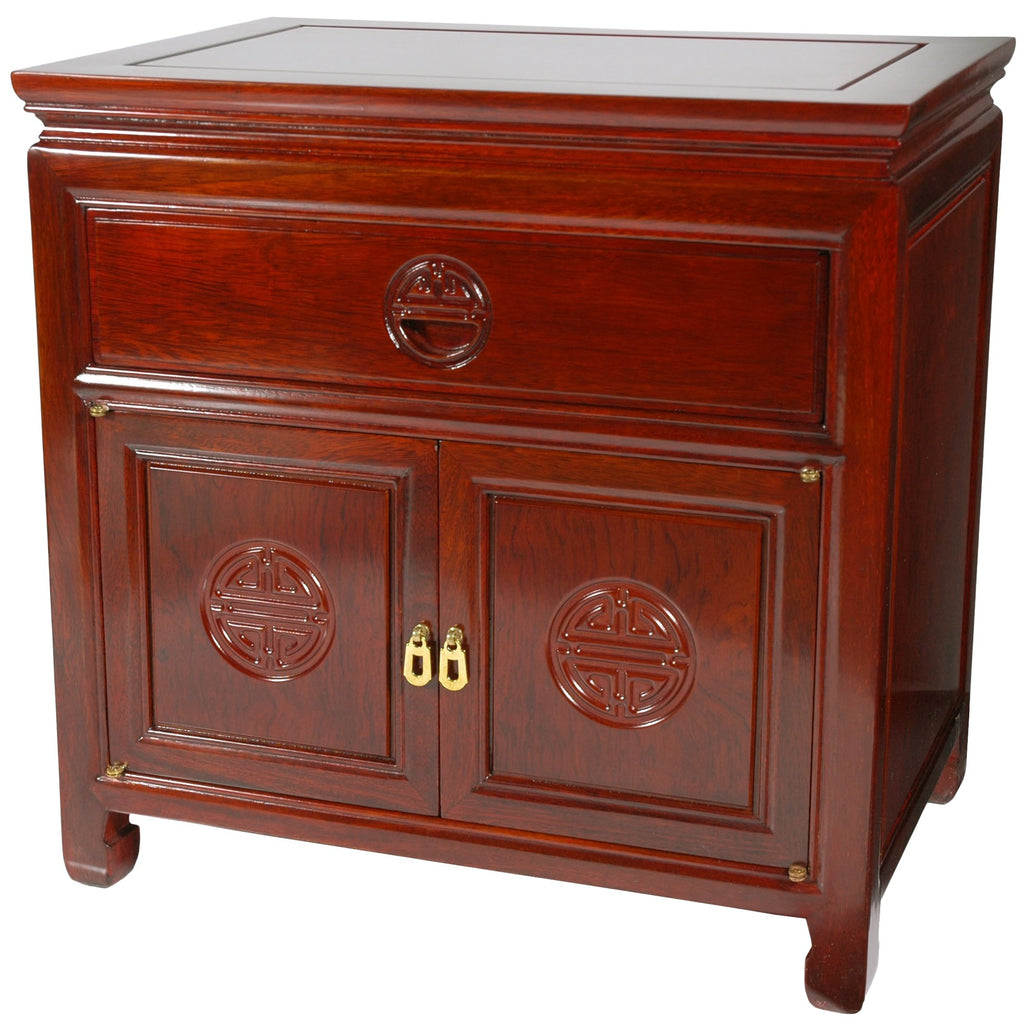 Rosewood End Table Cabinet V439