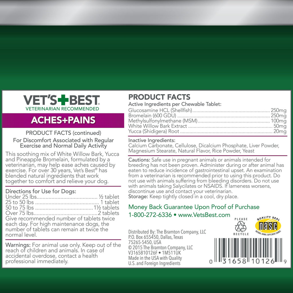 Dog Hip & Joint Support Tablets 150 Count Pack of 2 I410877