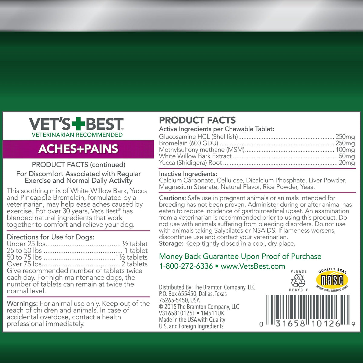 Dog Hip & Joint Support Tablets 150 Count Pack of 2 I410877