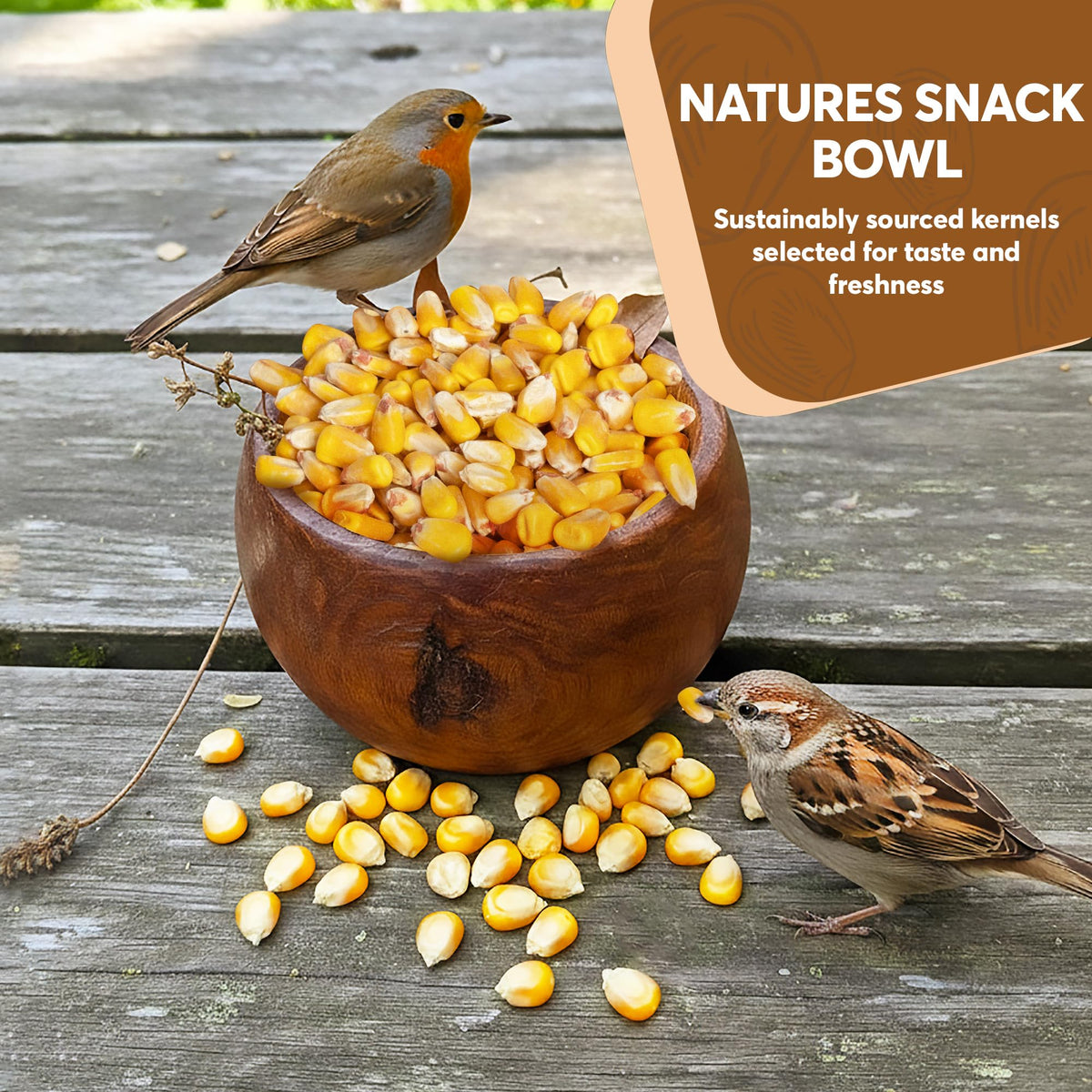 Whole Corn 20 LB Bird Seed & Wildlife Feed N3885