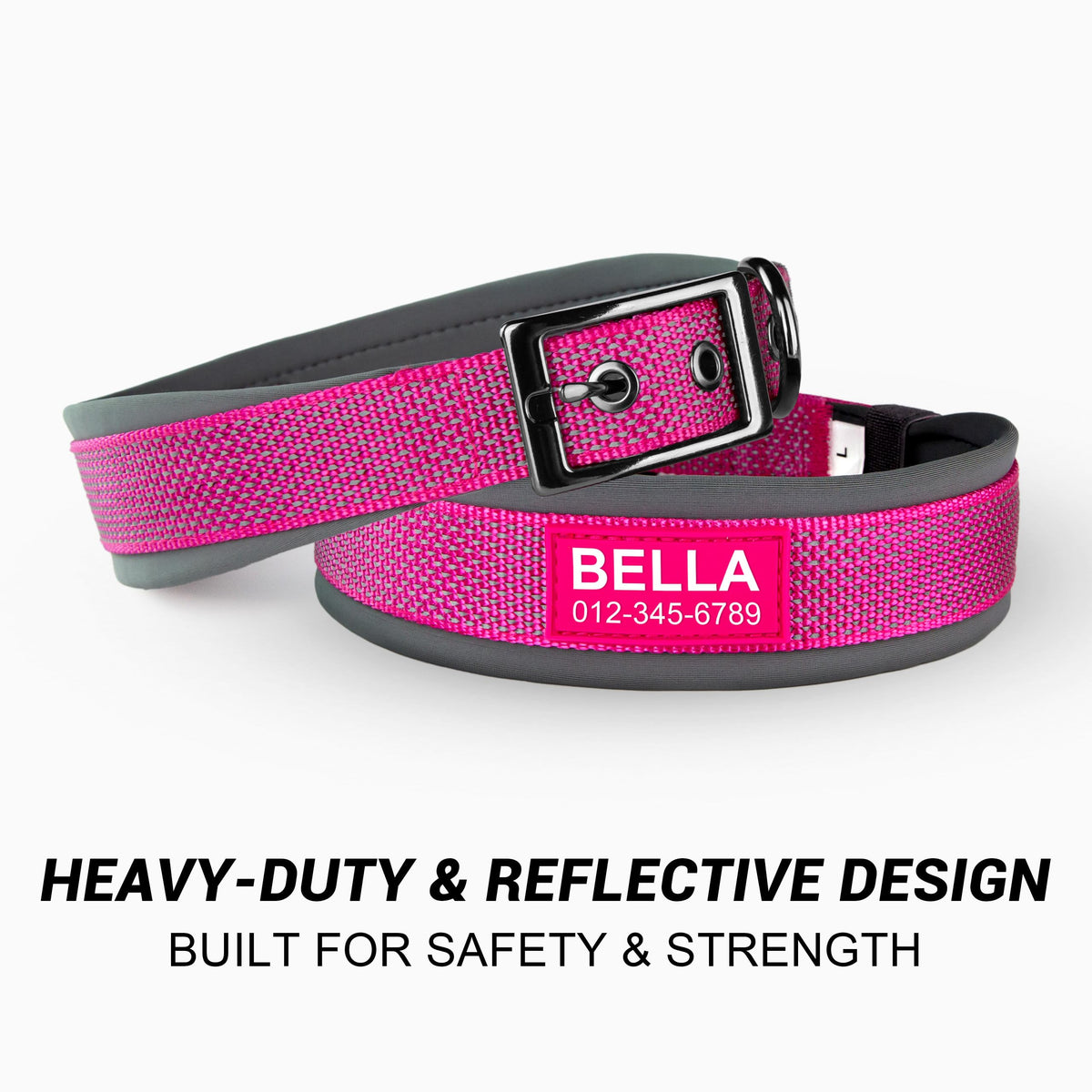 Personalized Reflective Dog Collar H652433