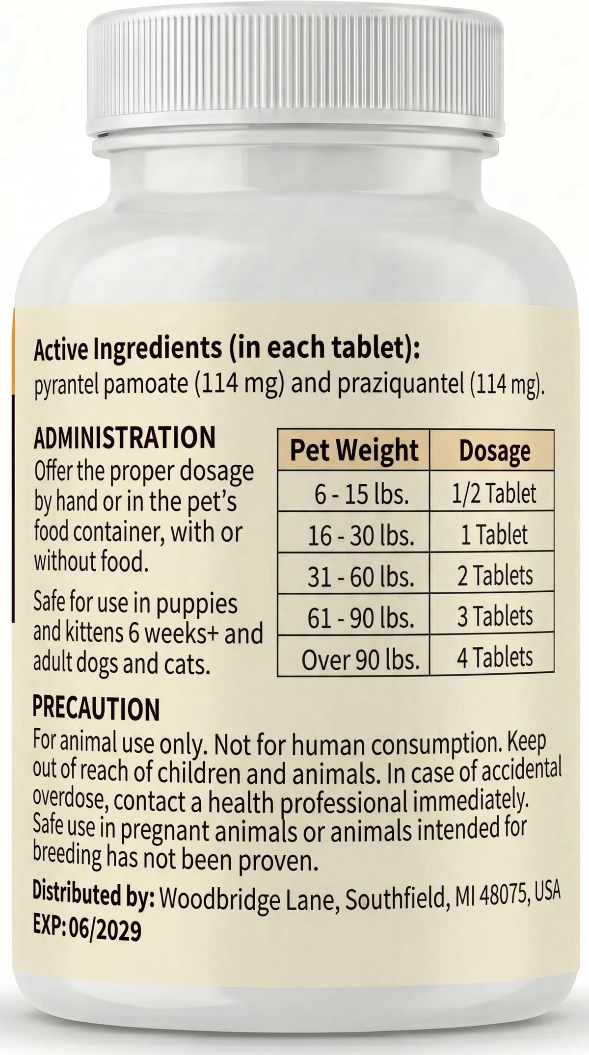 7 Way Dewormer Flavored Chewables for Dogs & Cats, 50 Count J51532