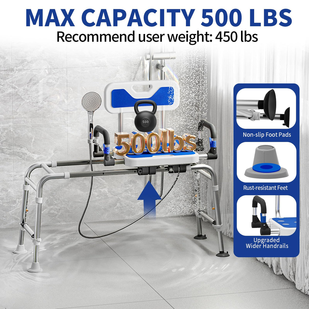 Sliding Shower Chair E660