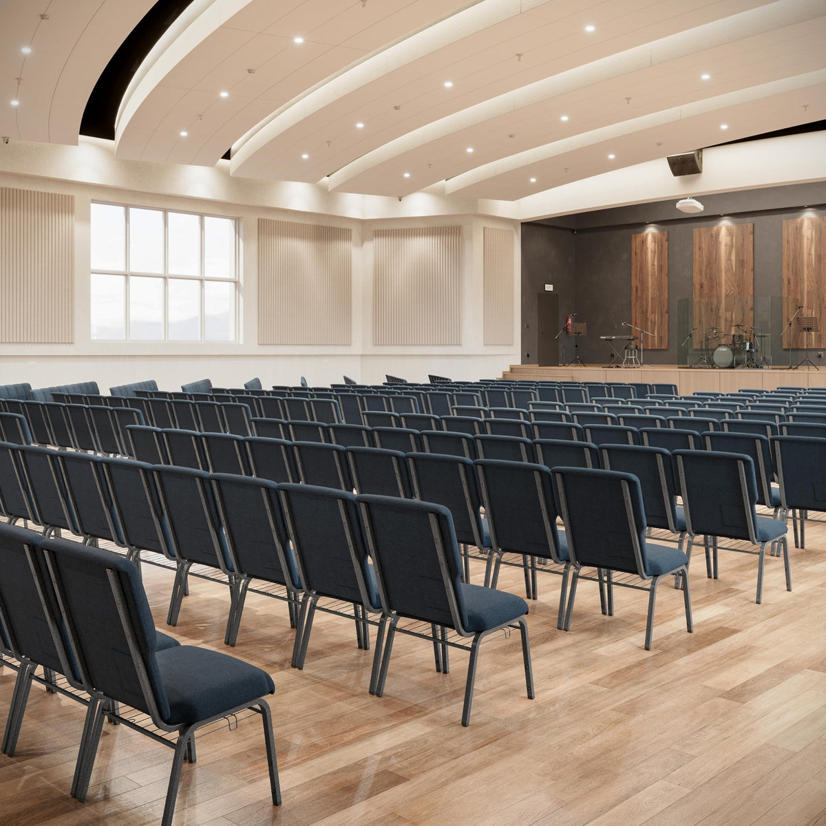 Navy 21 in Wide Church Chair F5168