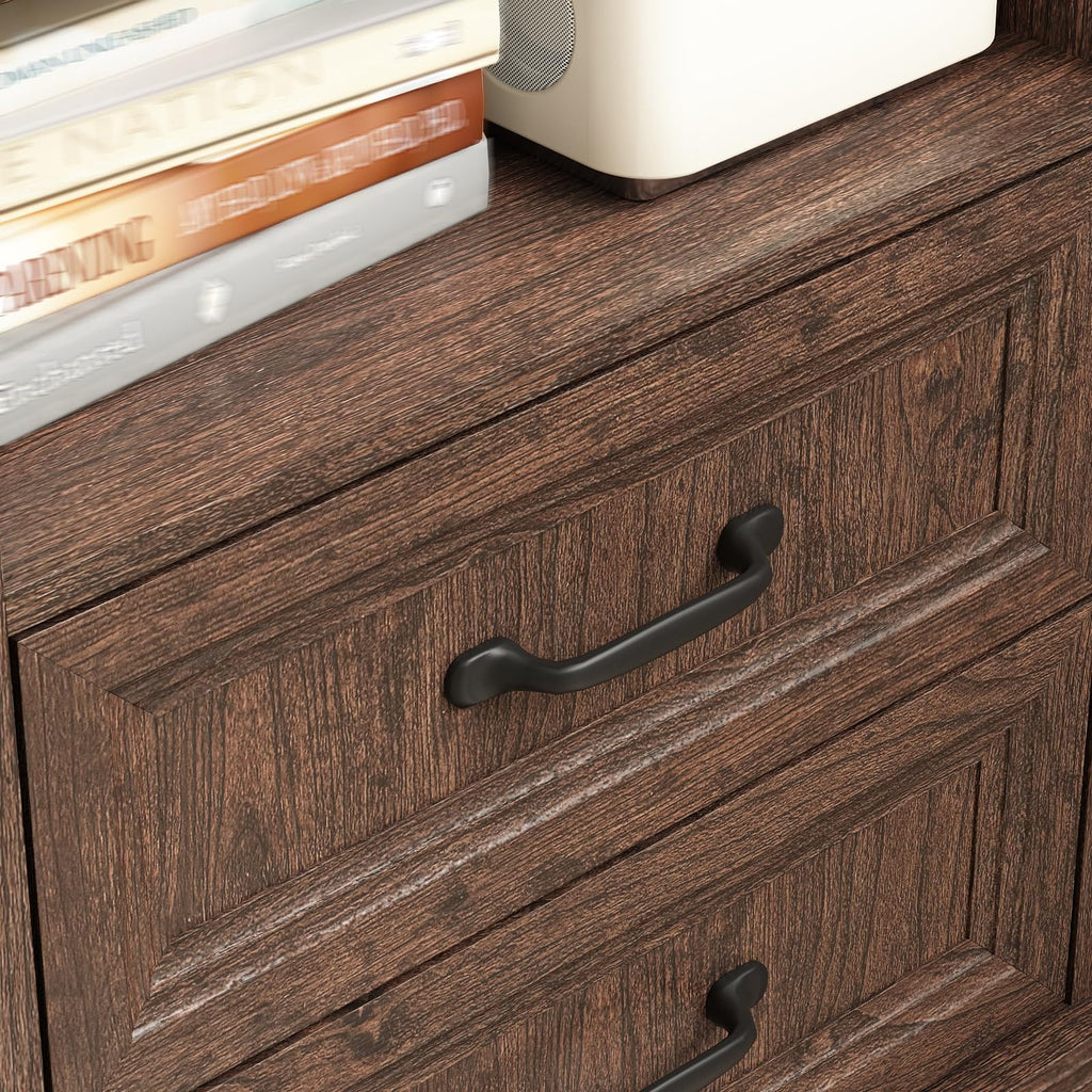 Brown 2 Drawer Nightstand Set of 2 G9198