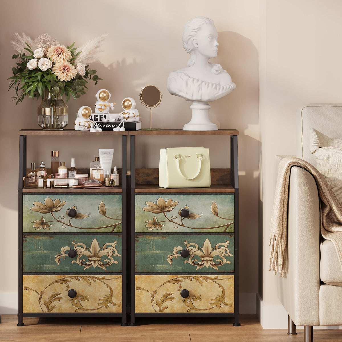 Fabric Drawers Dresser Storage Tower H6672