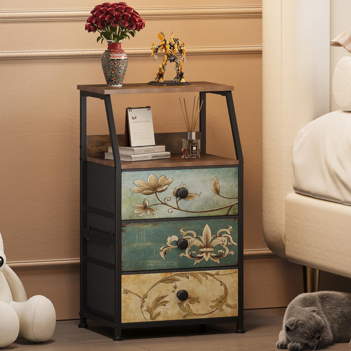 Fabric Drawers Dresser Storage Tower H6672
