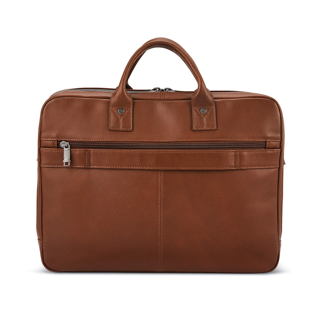 Leather Toploader Briefcase D5468