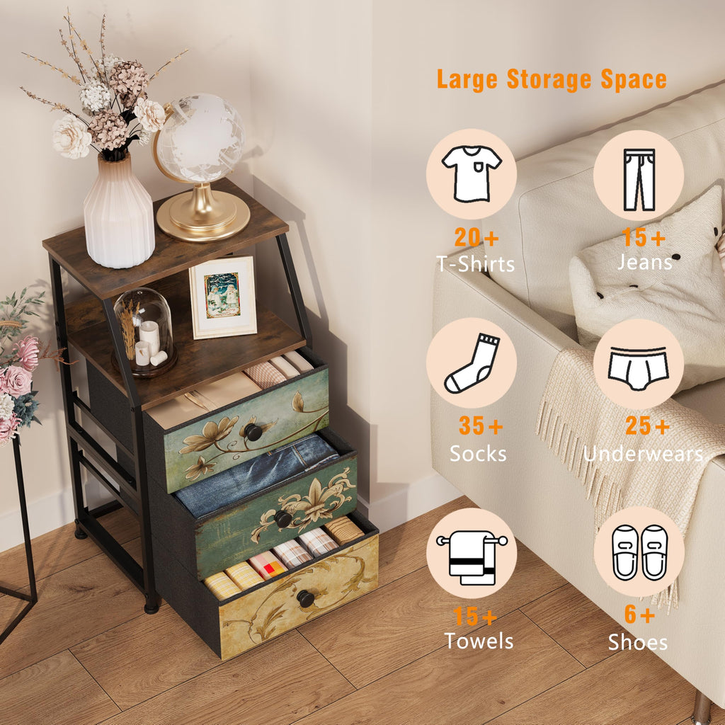 Fabric Drawers Dresser Storage Tower H6672