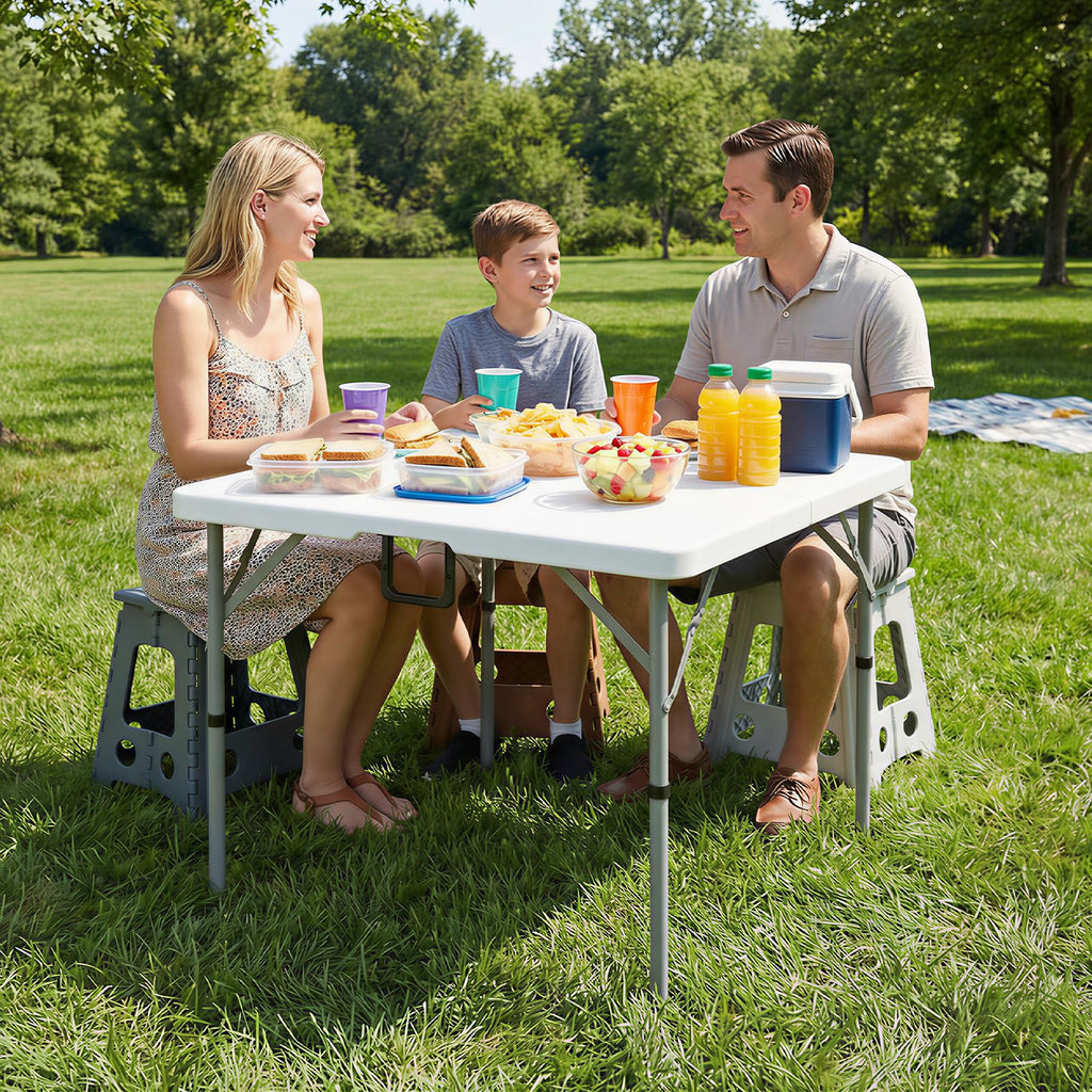 White Folding Card Table H425