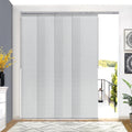 Adjustable Light Filtering Grey Panel Track Blinds Y613