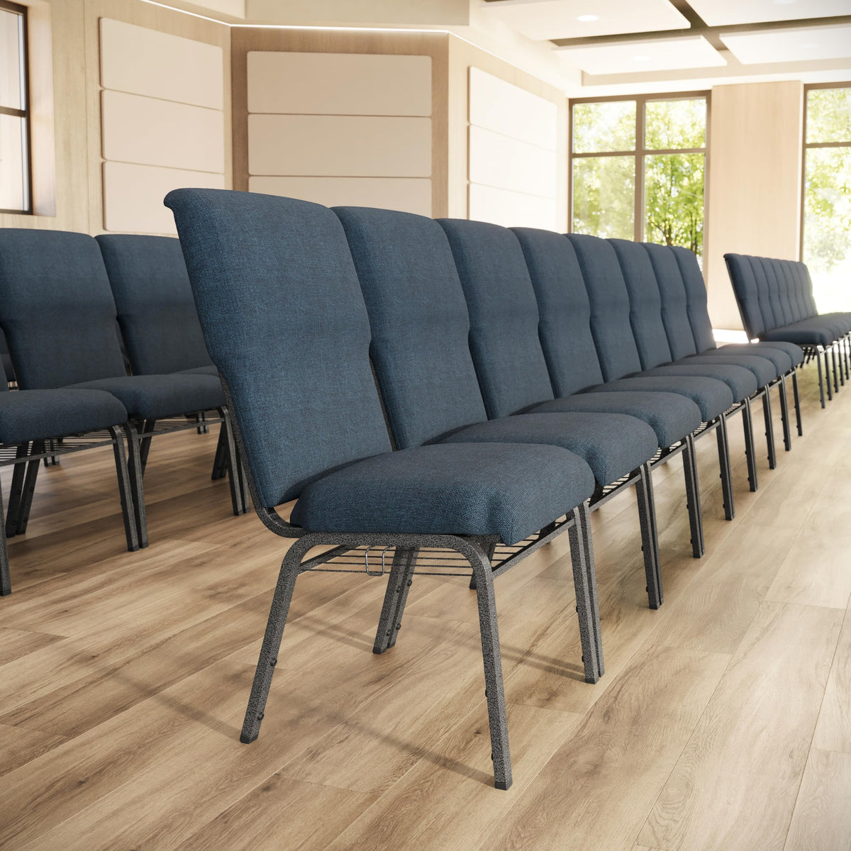 Navy 21 in Wide Church Chair F5168