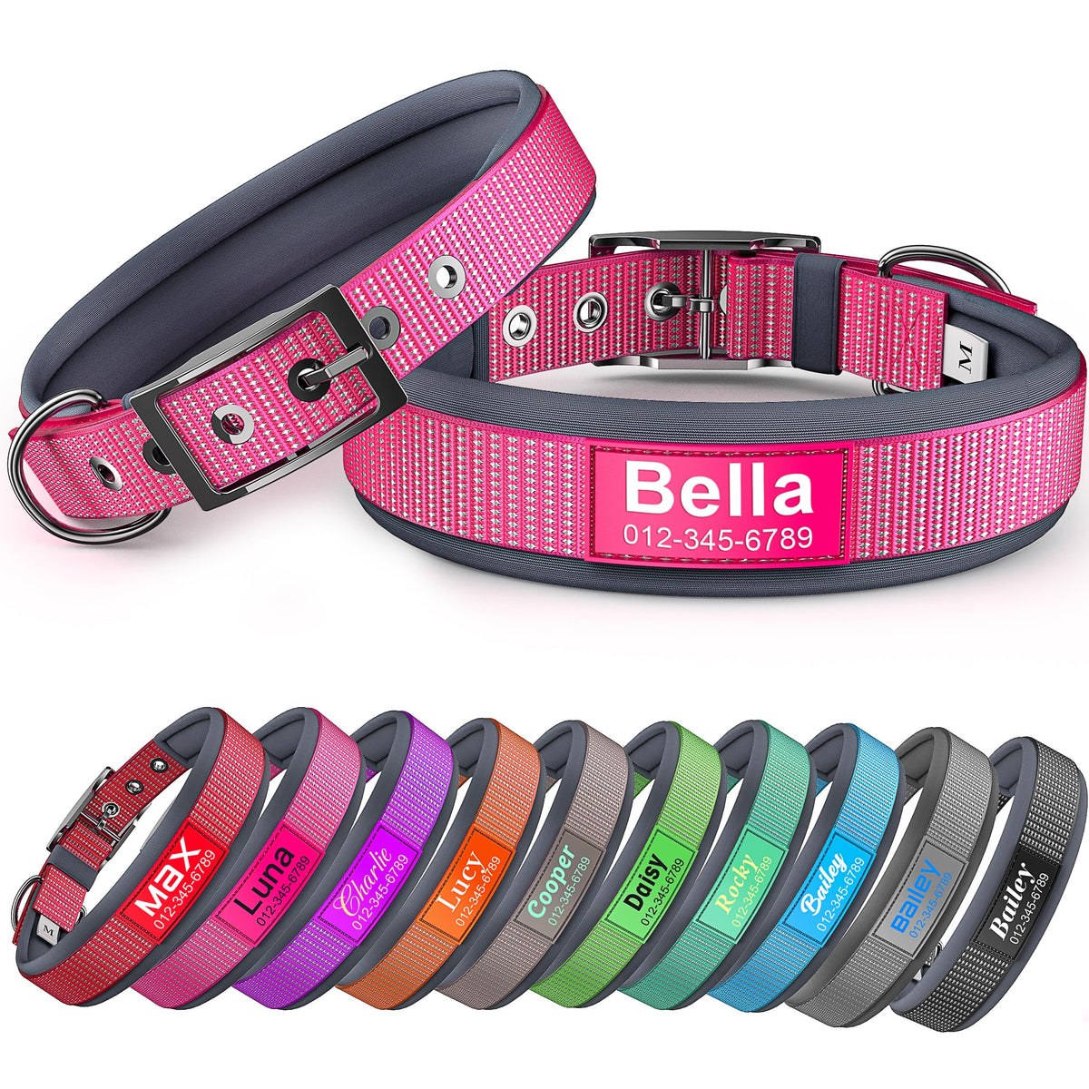 Personalized Reflective Dog Collar H652433